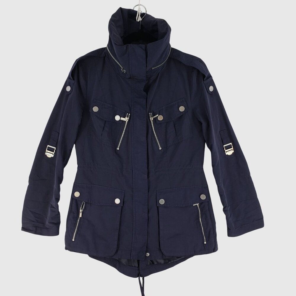 BCBGMaxAzria Brooke Utility Anorak Raincoat Womens Sz  S